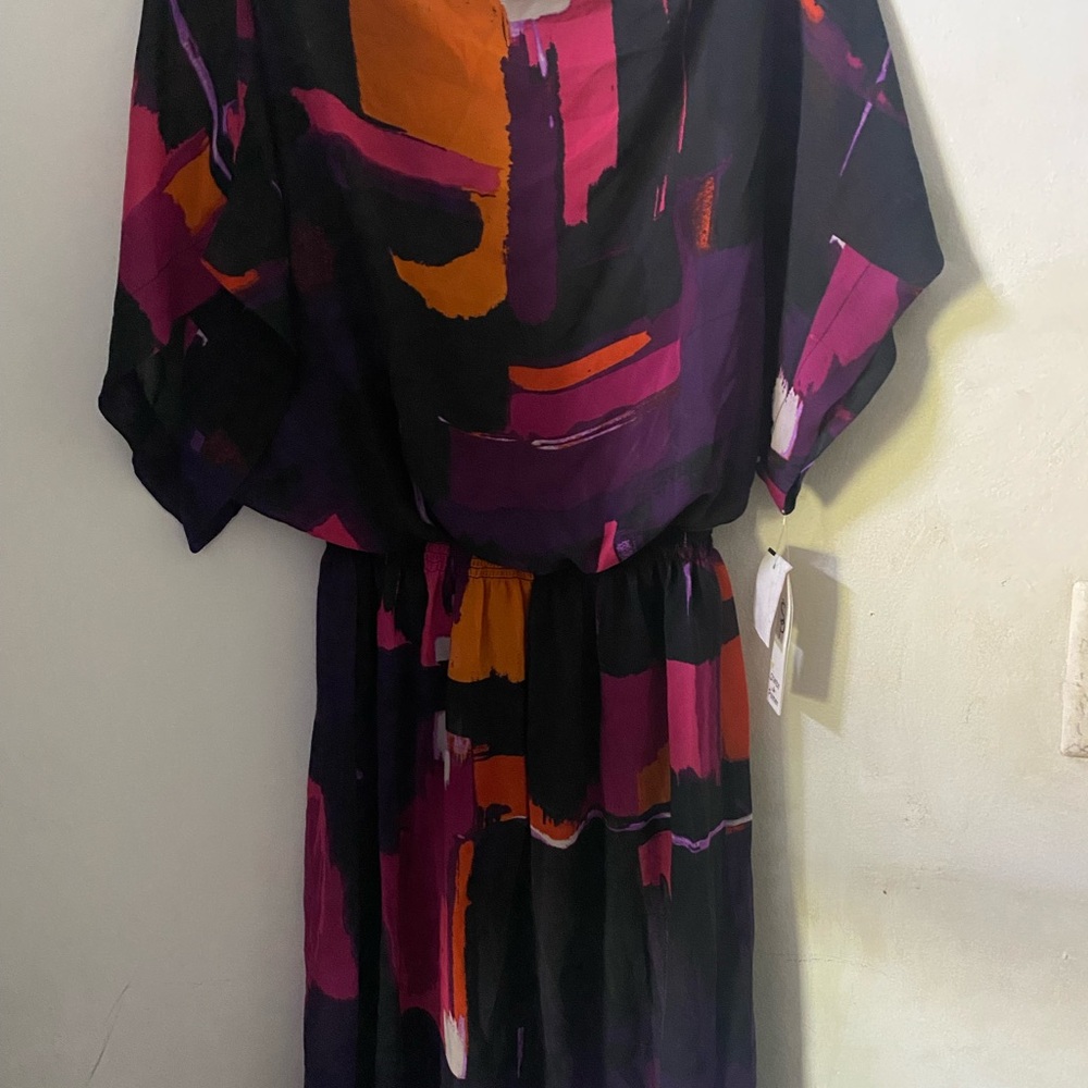Fun Multicolor Abstract Dress